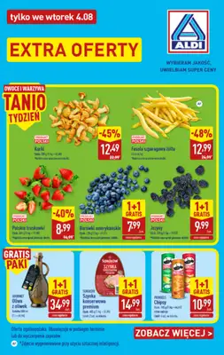 Aldi - gazetka promocyjna Extra oferta tylko we wtorek w Aldi! od wtorku 04.08 do wtorku 04.08