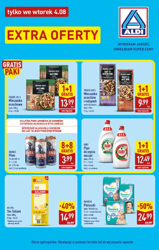 Aldi - gazetka promocyjna Extra oferta tylko we wtorek w Aldi! od wtorku 04.08 do wtorku 04.08 - strona 2
