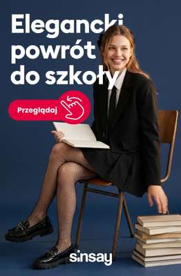 Sinsay - gazetka promocyjna Elegancki powrót do szkoły! od soboty 01.08 