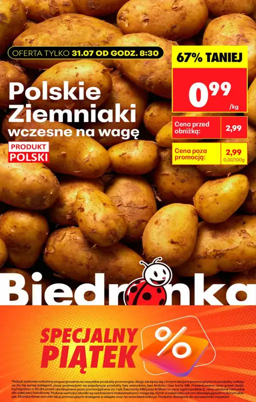 Biedronka - gazetka promocyjna Specjalny piątek od piątku 31.07 do piątku 31.07 - strona 7