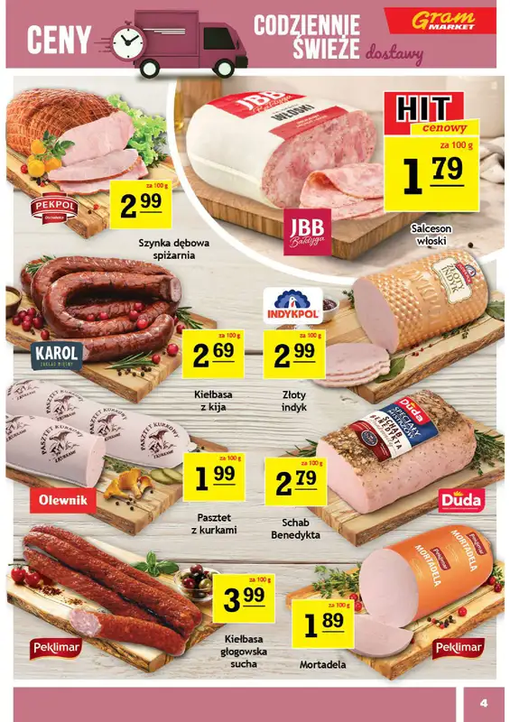 Gram Market - gazetka promocyjna Gazetka od środy 05.08 do wtorku 11.08 - strona 4