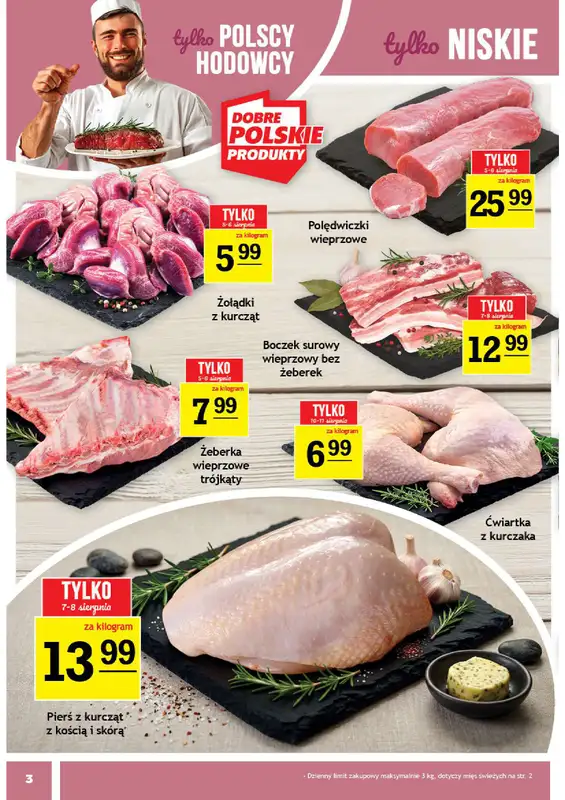 Gram Market - gazetka promocyjna Gazetka od środy 05.08 do wtorku 11.08 - strona 3