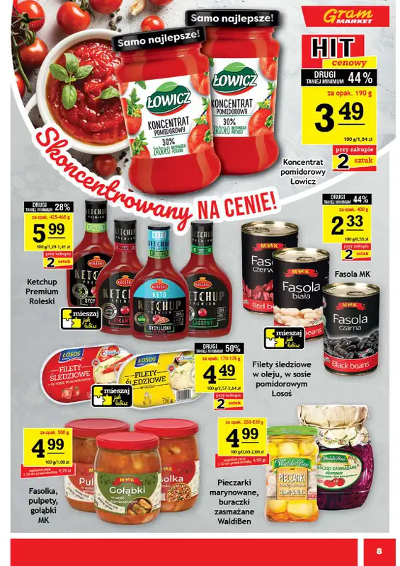 Gram Market - gazetka promocyjna Gazetka od środy 05.08 do wtorku 11.08 - strona 8