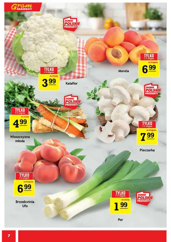 Gram Market - gazetka promocyjna Gazetka od środy 05.08 do wtorku 11.08 - strona 7