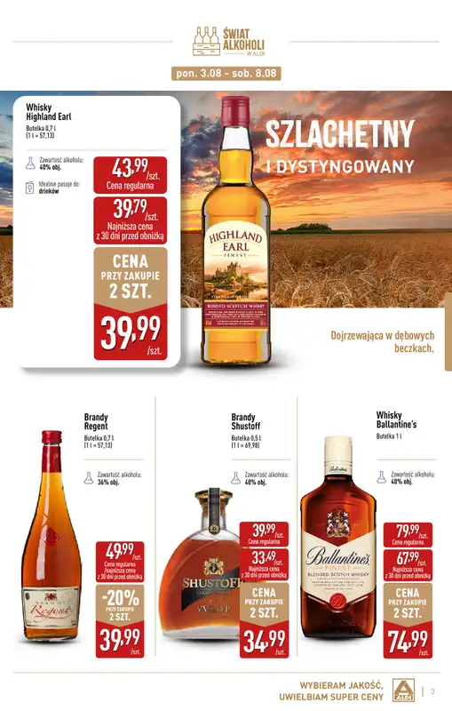 Aldi - gazetka promocyjna Świat alkoholi od poniedziałku 03.08 do niedzieli 30.08 - strona 3