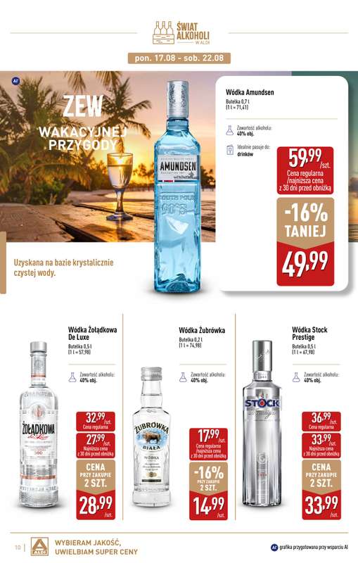 Aldi - gazetka promocyjna Świat alkoholi od poniedziałku 03.08 do niedzieli 30.08 - strona 10