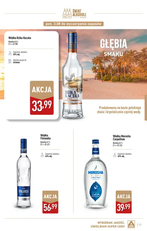 Aldi - gazetka promocyjna Świat alkoholi od poniedziałku 03.08 do niedzieli 30.08 - strona 23
