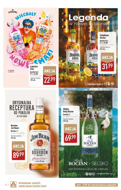 Aldi - gazetka promocyjna Świat alkoholi od poniedziałku 03.08 do niedzieli 30.08 - strona 30