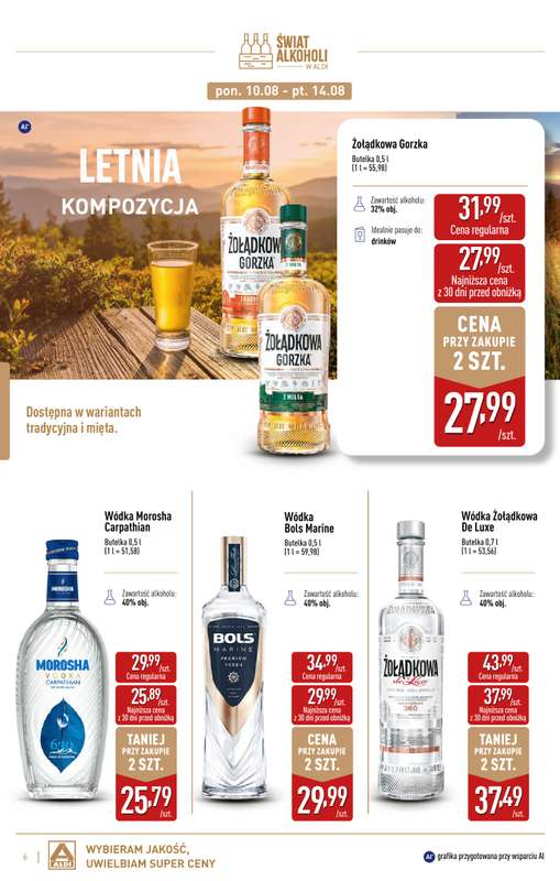 Aldi - gazetka promocyjna Świat alkoholi od poniedziałku 03.08 do niedzieli 30.08 - strona 6