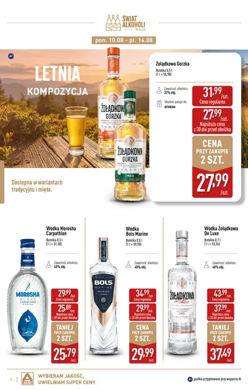 Aldi - gazetka promocyjna Świat alkoholi od poniedziałku 03.08 do niedzieli 30.08 - strona 6