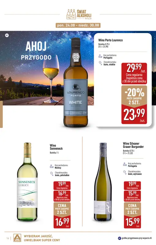 Aldi - gazetka promocyjna Świat alkoholi od poniedziałku 03.08 do niedzieli 30.08 - strona 16