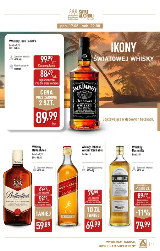 Aldi - gazetka promocyjna Świat alkoholi od poniedziałku 03.08 do niedzieli 30.08 - strona 11