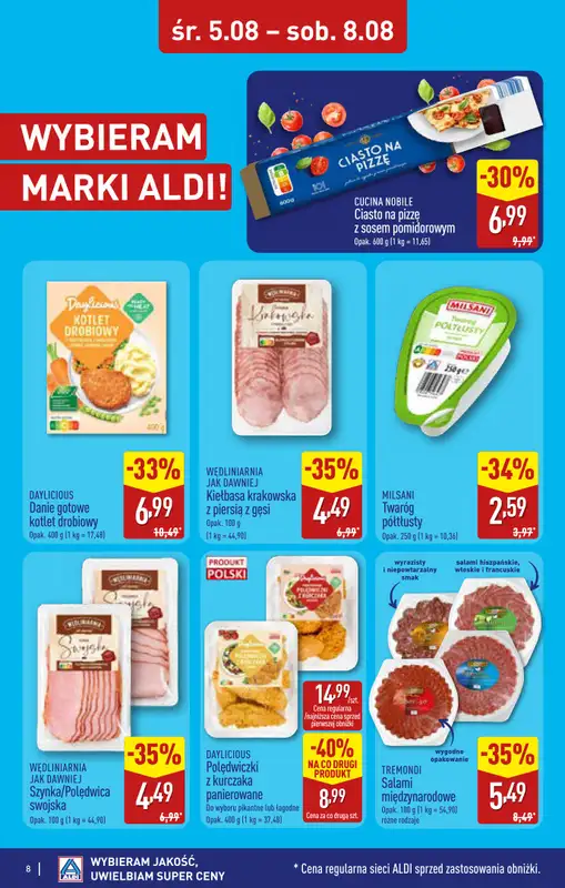 Aldi - gazetka promocyjna Rabka, ul. Zakopiańska 48, WIELKIE OTWARCIE już w ŚRODĘ 5.08! od środy 05.08 do piątku 07.08 - strona 8