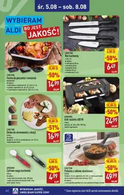 Aldi - gazetka promocyjna Rabka, ul. Zakopiańska 48, WIELKIE OTWARCIE już w ŚRODĘ 5.08! od środy 05.08 do piątku 07.08 - strona 22