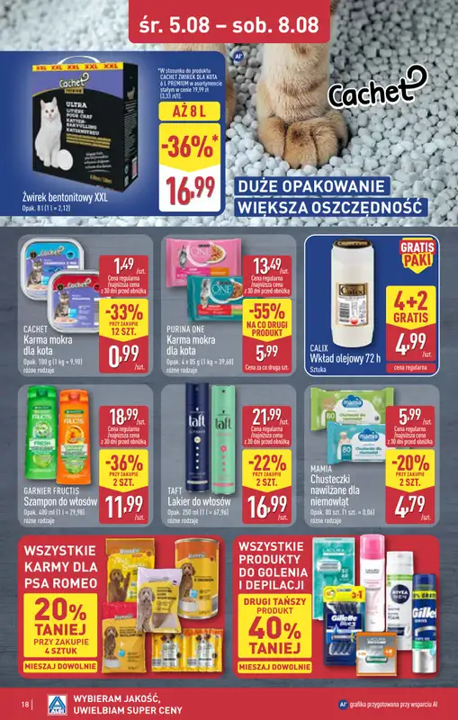 Aldi - gazetka promocyjna Rabka, ul. Zakopiańska 48, WIELKIE OTWARCIE już w ŚRODĘ 5.08! od środy 05.08 do piątku 07.08 - strona 18