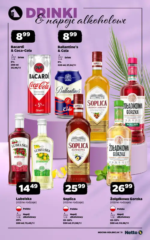 Netto - gazetka promocyjna Mocna Kolekcja - Alkohole Mocne  do piątku 14.08 - strona 5