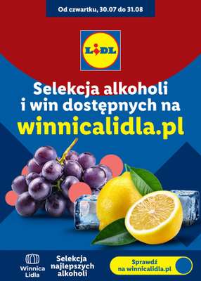Lidl - gazetka promocyjna Selekcja alkoholi i win od czwartku 30.07 do poniedziałku 31.08