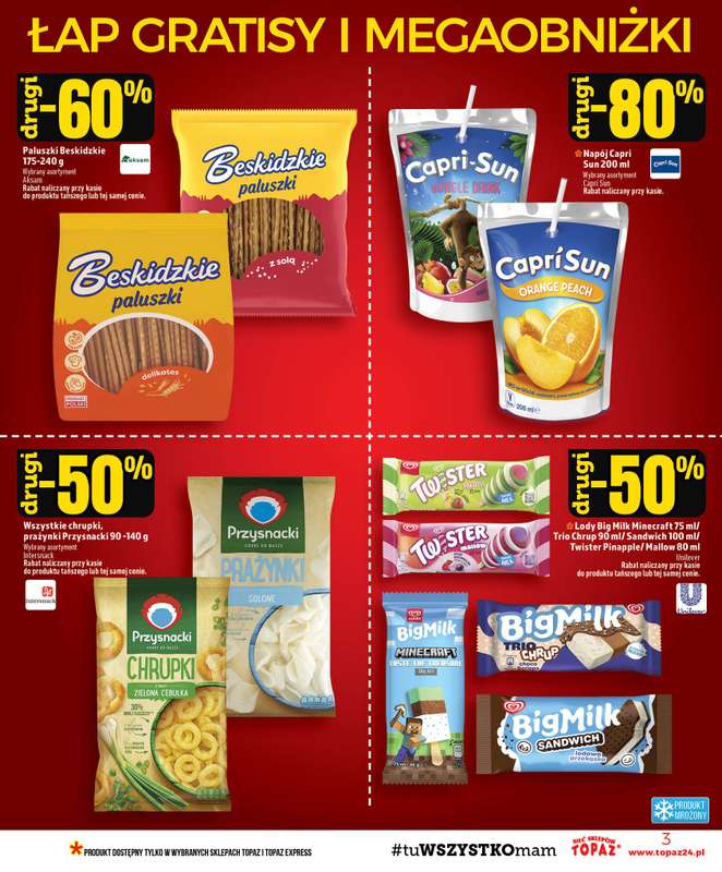 TOPAZ - gazetka promocyjna Gazetka od czwartku 06.08 do środy 12.08 - strona 3