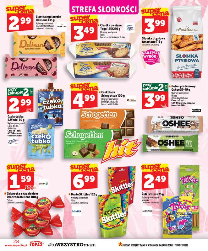 TOPAZ - gazetka promocyjna Gazetka od czwartku 06.08 do środy 12.08 - strona 28