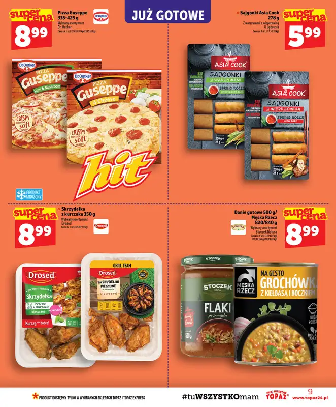 TOPAZ - gazetka promocyjna Gazetka od czwartku 06.08 do środy 12.08 - strona 9