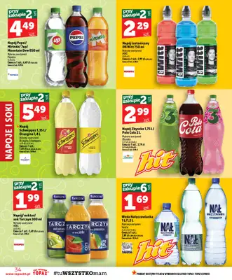 TOPAZ - gazetka promocyjna Gazetka od czwartku 06.08 do środy 12.08 - strona 34