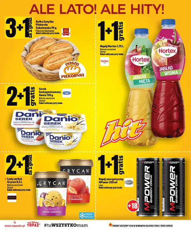 TOPAZ - gazetka promocyjna Gazetka od czwartku 06.08 do środy 12.08 - strona 4