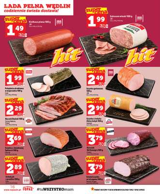 TOPAZ - gazetka promocyjna Gazetka od czwartku 06.08 do środy 12.08 - strona 16
