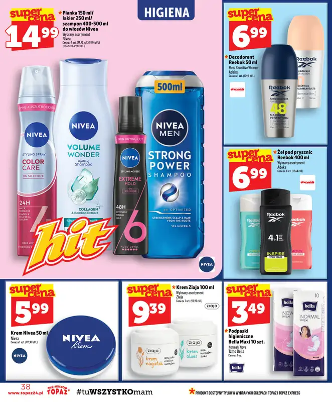TOPAZ - gazetka promocyjna Gazetka od czwartku 06.08 do środy 12.08 - strona 38