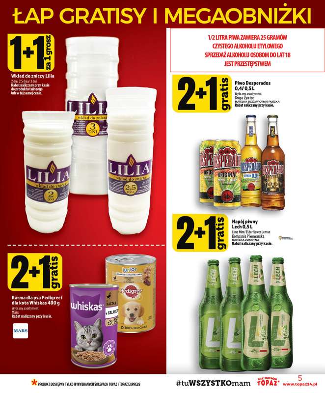 TOPAZ - gazetka promocyjna Gazetka od czwartku 06.08 do środy 12.08 - strona 5