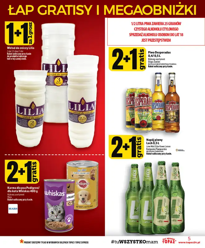 TOPAZ - gazetka promocyjna Gazetka od czwartku 06.08 do środy 12.08 - strona 5