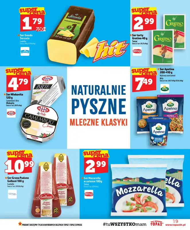 TOPAZ - gazetka promocyjna Gazetka od czwartku 06.08 do środy 12.08 - strona 19