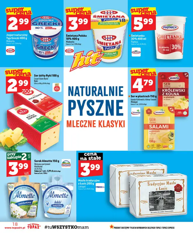 TOPAZ - gazetka promocyjna Gazetka od czwartku 06.08 do środy 12.08 - strona 18