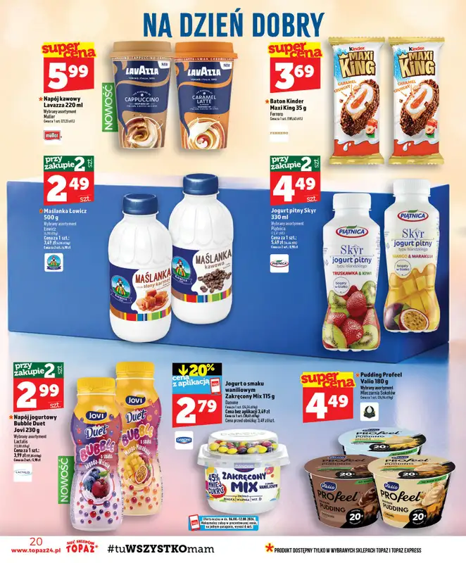 TOPAZ - gazetka promocyjna Gazetka od czwartku 06.08 do środy 12.08 - strona 20