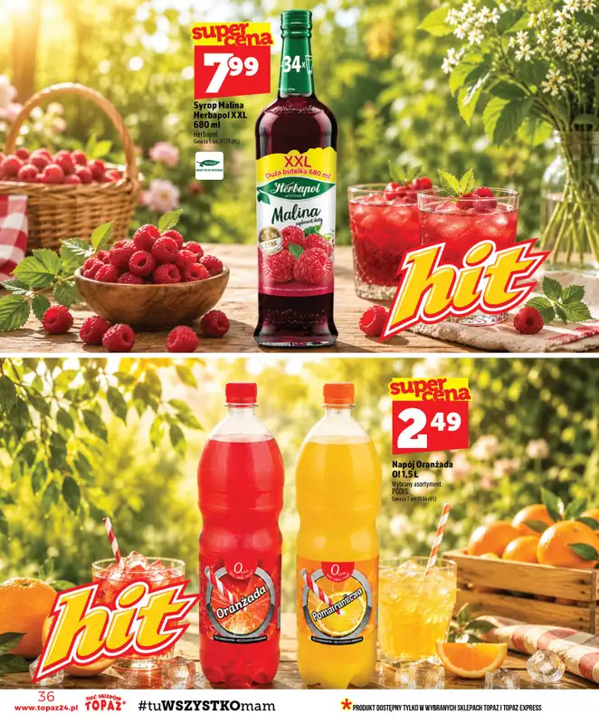TOPAZ - gazetka promocyjna Gazetka od czwartku 06.08 do środy 12.08 - strona 36
