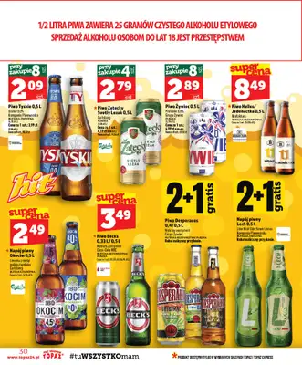 TOPAZ - gazetka promocyjna Gazetka od czwartku 06.08 do środy 12.08 - strona 30