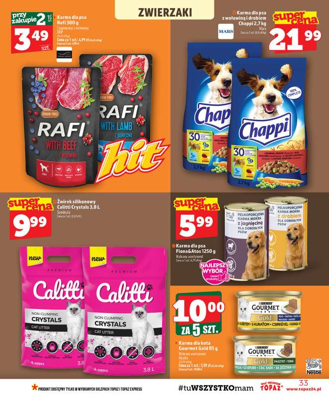 TOPAZ - gazetka promocyjna Gazetka od czwartku 06.08 do środy 12.08 - strona 33