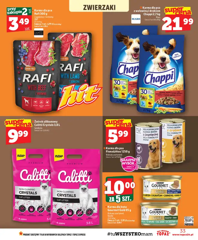 TOPAZ - gazetka promocyjna Gazetka od czwartku 06.08 do środy 12.08 - strona 33
