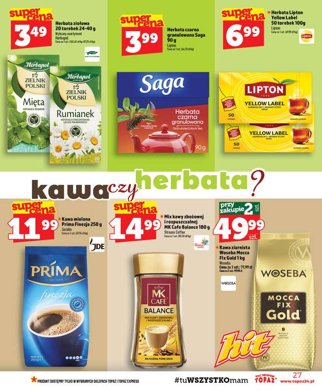 TOPAZ - gazetka promocyjna Gazetka od czwartku 06.08 do środy 12.08 - strona 27