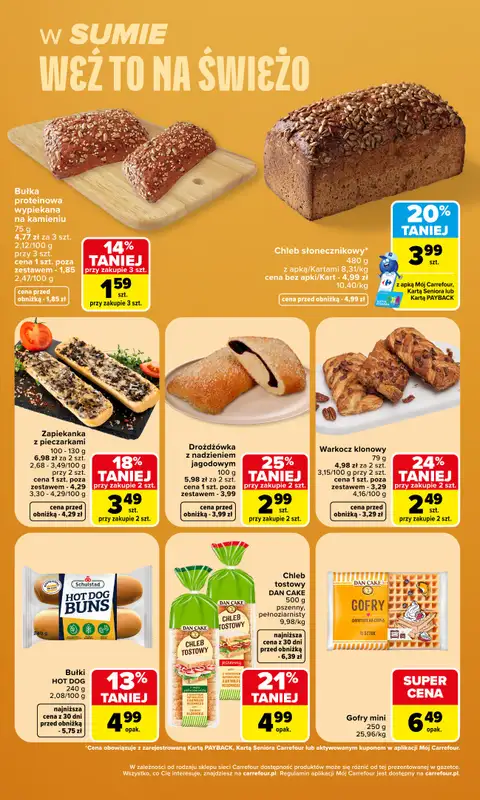 Carrefour - gazetka promocyjna Gazetka Weź to na świeżo od poniedziałku 03.08 do soboty 08.08 - strona 6