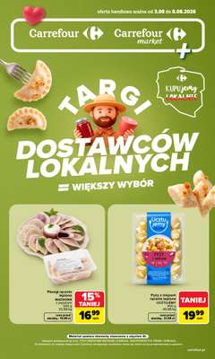Carrefour - gazetka promocyjna Gazetka Targi dostawców lokalnych od poniedziałku 03.08 do soboty 08.08