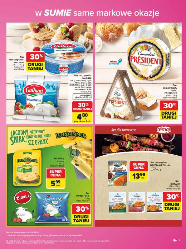 Carrefour - gazetka promocyjna Gazetka Same markowe okazje od poniedziałku 03.08 do piątku 14.08 - strona 7