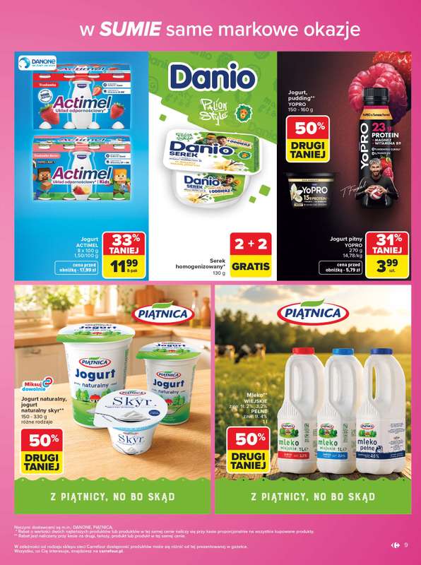 Carrefour - gazetka promocyjna Gazetka Same markowe okazje od poniedziałku 03.08 do piątku 14.08 - strona 9