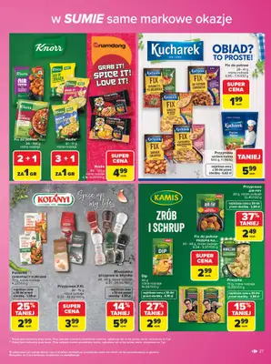 Carrefour - gazetka promocyjna Gazetka Same markowe okazje od poniedziałku 03.08 do piątku 14.08 - strona 27