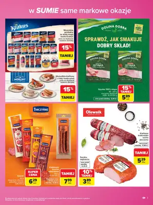 Carrefour - gazetka promocyjna Gazetka Same markowe okazje od poniedziałku 03.08 do piątku 14.08 - strona 3