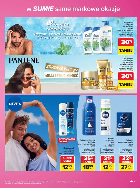 Carrefour - gazetka promocyjna Gazetka Same markowe okazje od poniedziałku 03.08 do piątku 14.08 - strona 41