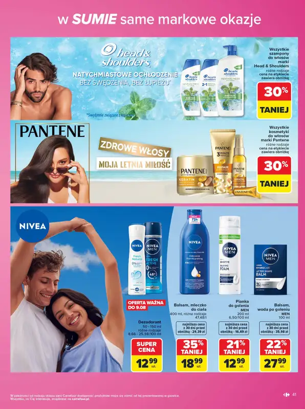 Carrefour - gazetka promocyjna Gazetka Same markowe okazje od poniedziałku 03.08 do piątku 14.08 - strona 41