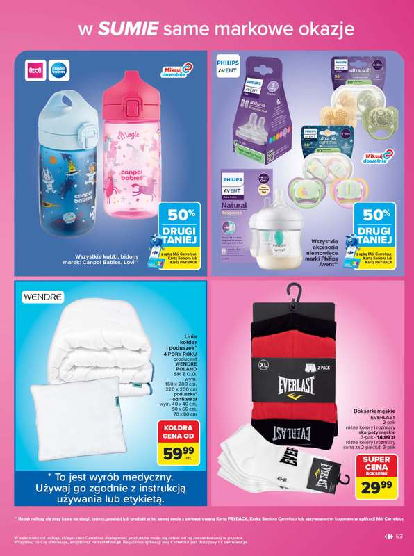 Carrefour - gazetka promocyjna Gazetka Same markowe okazje od poniedziałku 03.08 do piątku 14.08 - strona 53