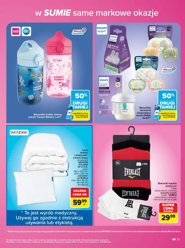 Carrefour - gazetka promocyjna Gazetka Same markowe okazje od poniedziałku 03.08 do piątku 14.08 - strona 53