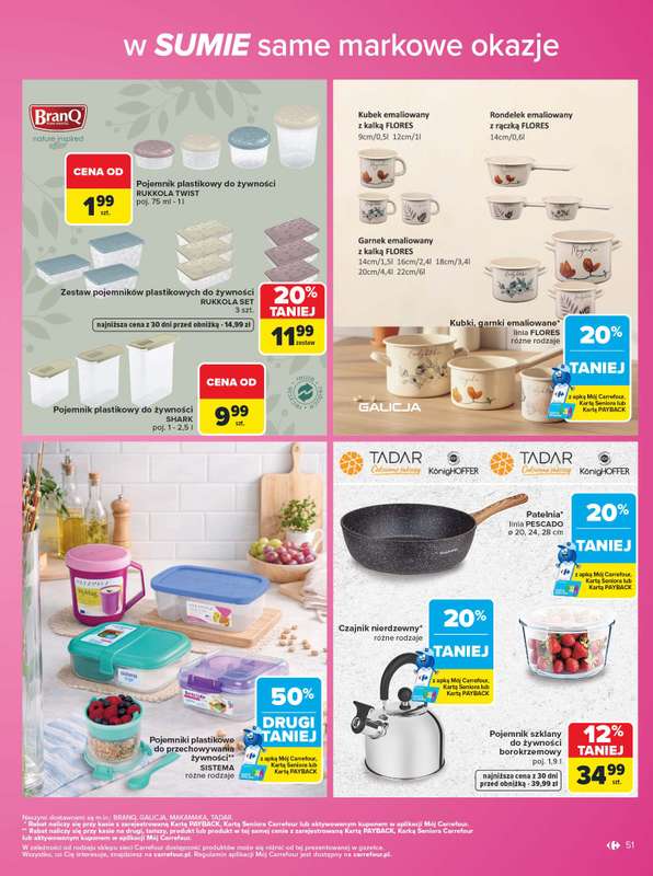 Carrefour - gazetka promocyjna Gazetka Same markowe okazje od poniedziałku 03.08 do piątku 14.08 - strona 51