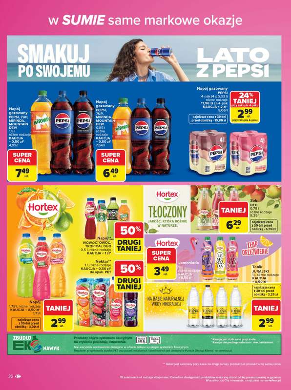 Carrefour - gazetka promocyjna Gazetka Same markowe okazje od poniedziałku 03.08 do piątku 14.08 - strona 36